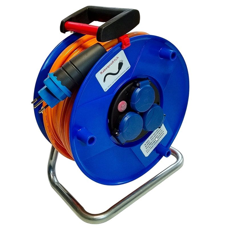Pur-Kabelrolle T13 stabil Profiline IP55 3x1,5 oder 3x2,5 für Baustelle usw. diverse Längen
