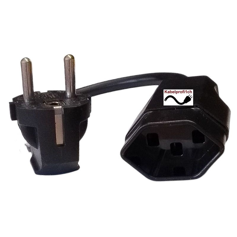 Kabel Uebergang Schuko DE/FR auf CH T23 diverse Längen ab 13.90.-