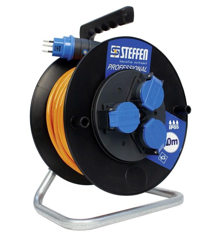 Aktion 50Meter Pur-Kabelrolle T13 IP55 3x1,5 für Werkstatt + Baustelle usw.