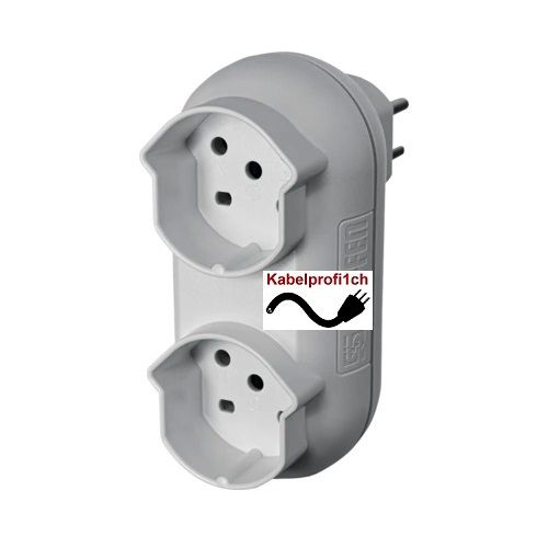 T15 Doppelkupplung IP20 für Innenanwendung Weiss nur 15.90.-