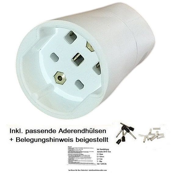 Kupplung T25 IP20 230-400V weiss
