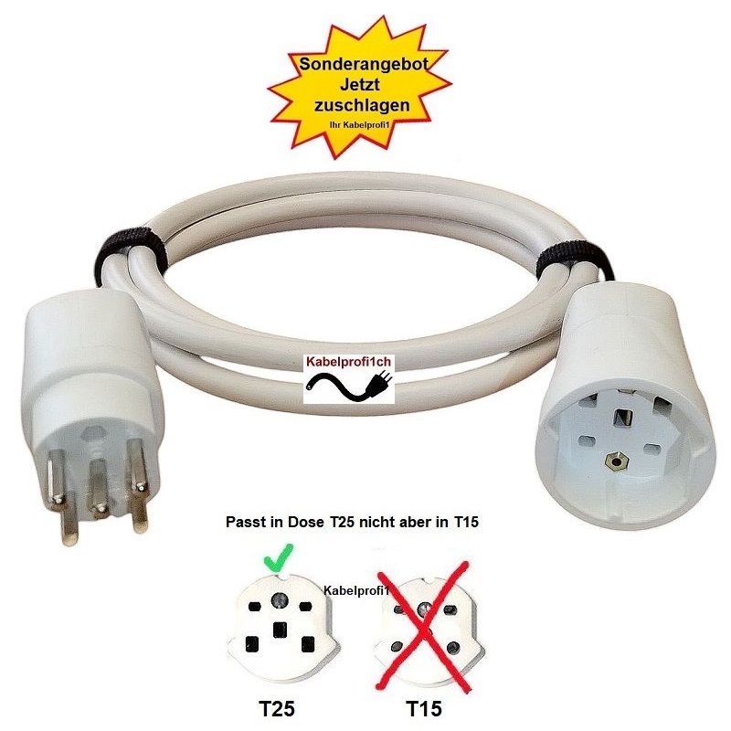 Aktion PVC Verlängerungskabel 10Meter T25/5/400V IP20 5x2,5mm2 für Innenanwendung