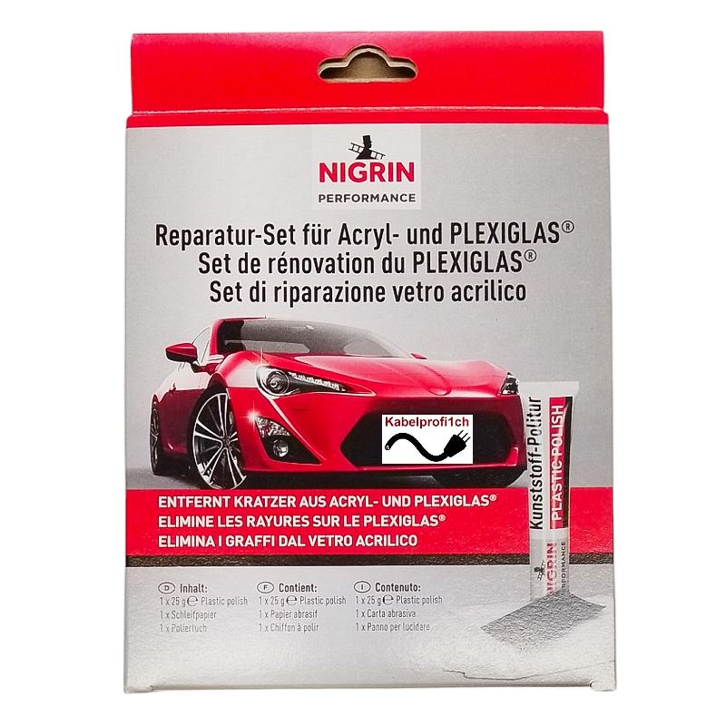 Nigrin Reparaturset für Aryl + Plexglas