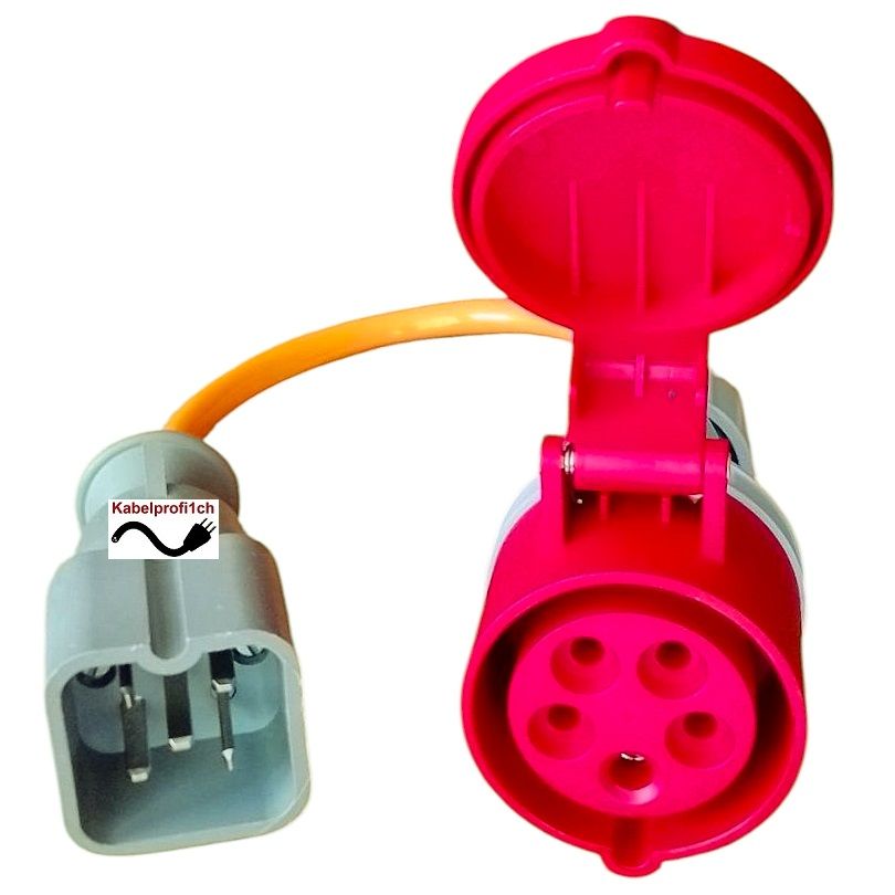 Aktion Adapter J15-5polig Stecker auf CEE16-5 Kupplung div. Längen ab 54.90.-
