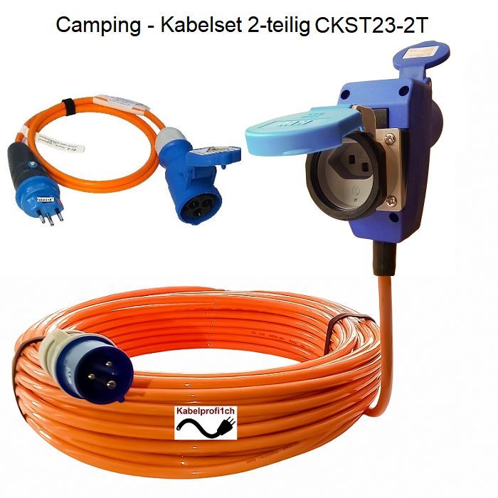 Campingkabel Purkabel Set 2-teilig CEE16-3 3x2,5mm2 diverse Längen ab 79.90.-