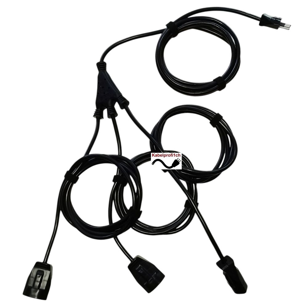 4m W-Kabel konfektioniert mit T12 und 3xT13 IP20 für Innenanwendung nur 39.90.-