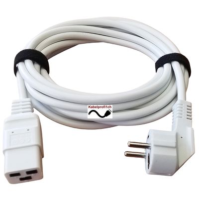 Geräteanschlusskabel 5Meter Schuko EU auf C19 3x1,5mm2 IP20 Geräteanschlusskabel 5Meter Schuko EU auf C19 3x1,5mm2 IP20