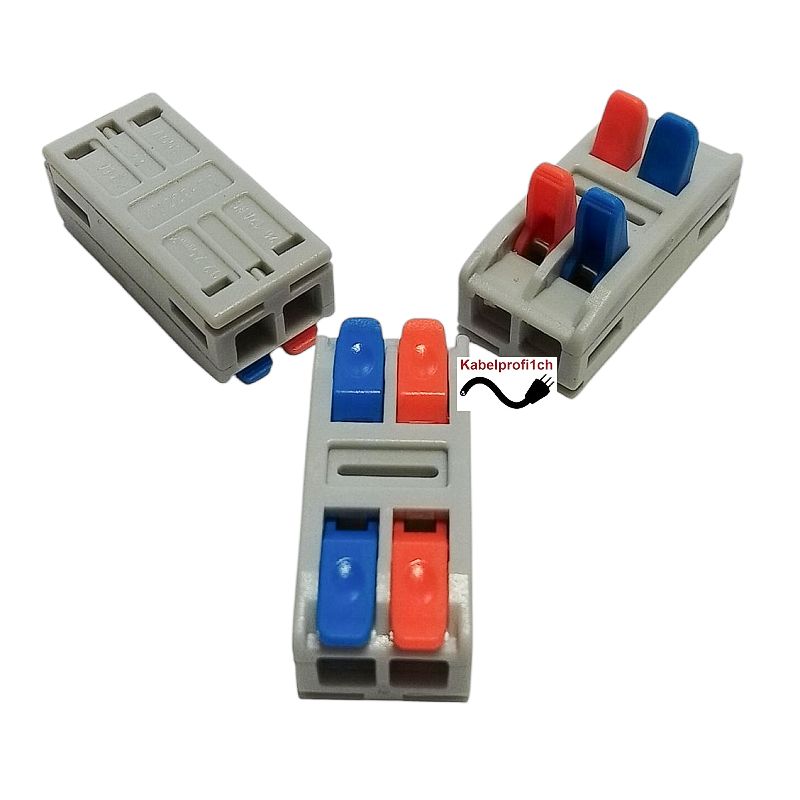 Kabelverbinder 2polig Klemmtechnik 0,2-2,5mm2