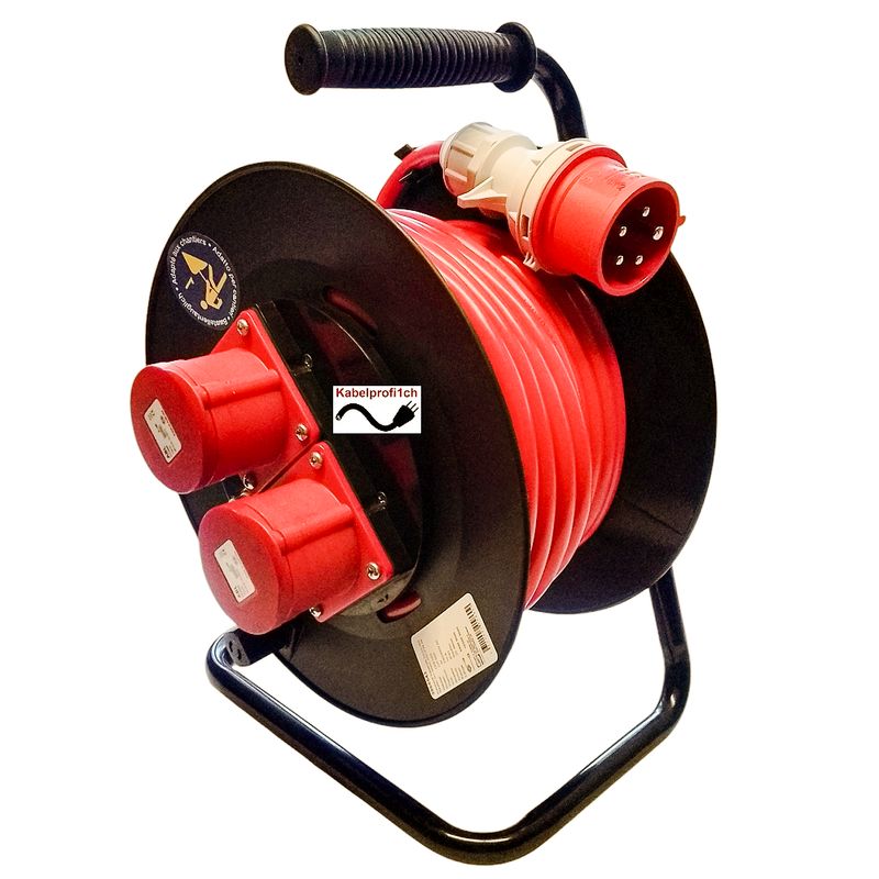 Kabelrolle 25Meter CEE16-5 IP44 mit 5x1.5mm2 Bauflex nur 109.90.-