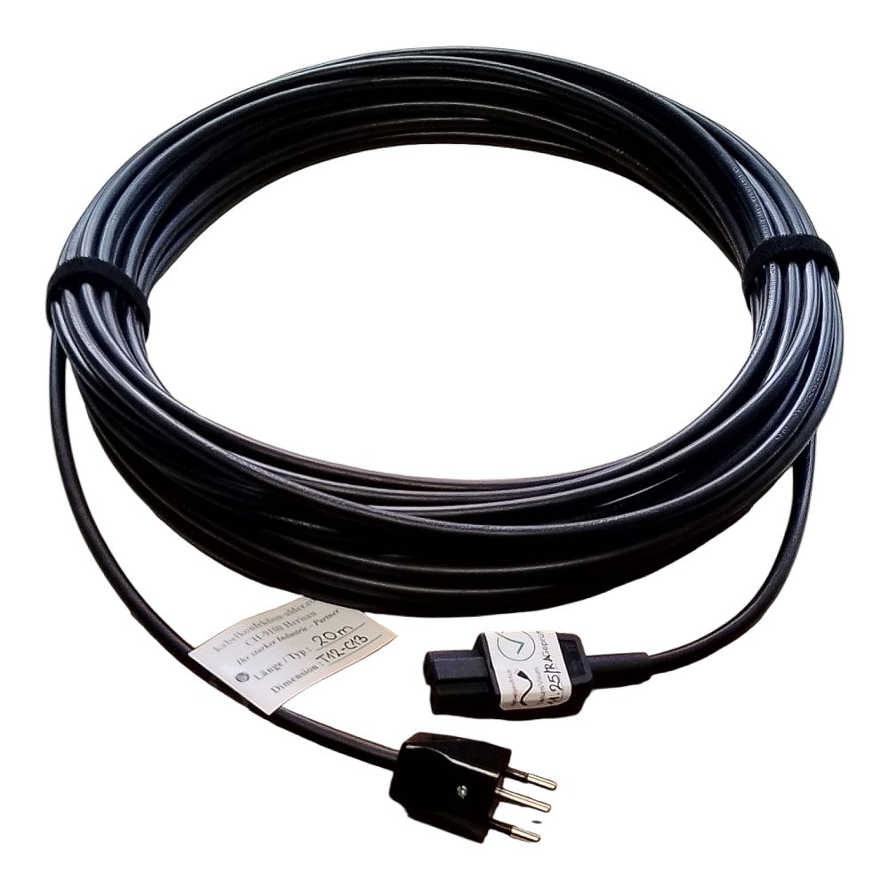 Geräteanschlusskabel 3-20Meter T12 auf C13 3x1mm2 IP20