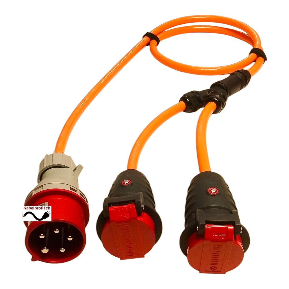 Y Spezialkabel Pur CEE16-5 mit 2 Abgängen 2x T25 IP55 IP55 ab 73.90.-