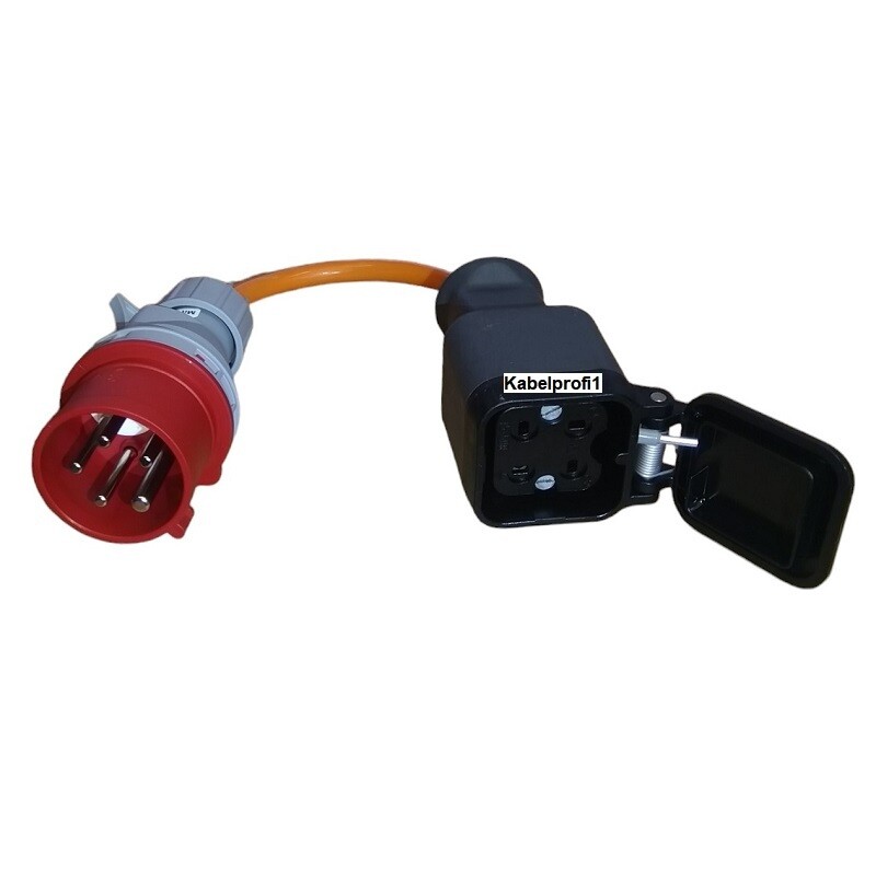 Stromadapter CEE16-5 auf J15-4 polig IP20 mit Phasenwender für Innenanwendung ab 57.90