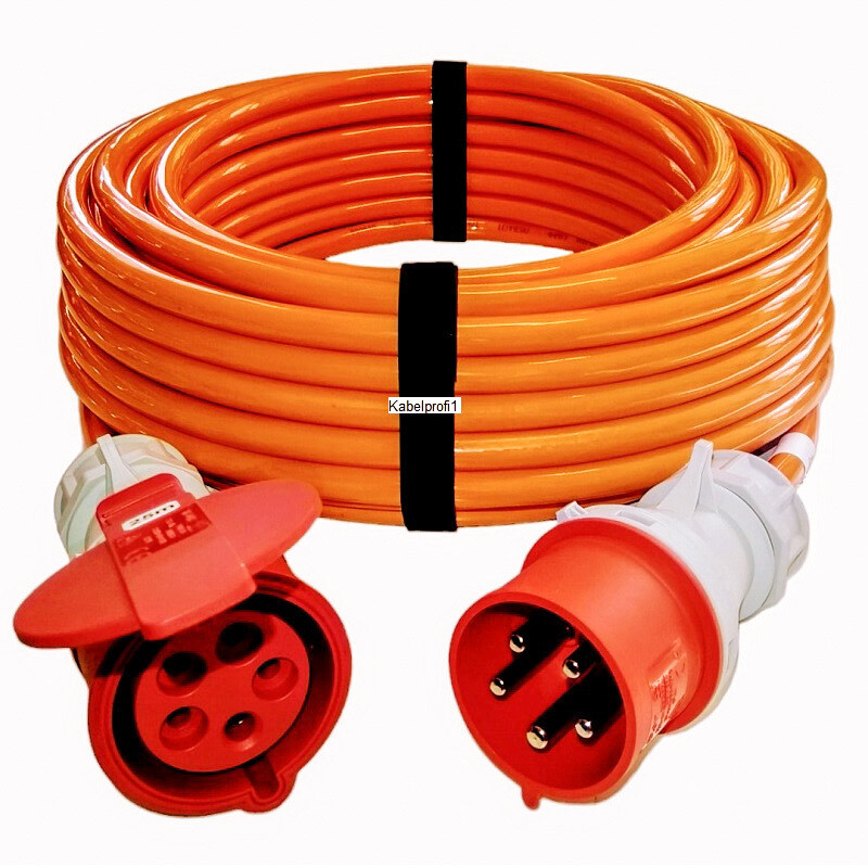 Aktion 25 Meter Pur Verlängerungskabel CEE32-5 IP44 5x4mm2 bis 18kW nur 229.-