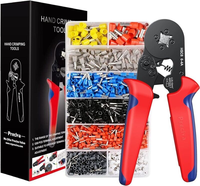 1200- teiliges Aderendhülsenset inkl. Crimpzange + Etui neu 1200- teiliges Aderendhülsenset inkl. Crimpzange + Etui neu