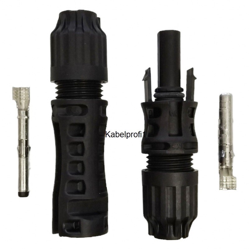 Solarstecker Paarweise Stäubli EVO2 MC4 IP67 für Solarkabel 4-6mm2