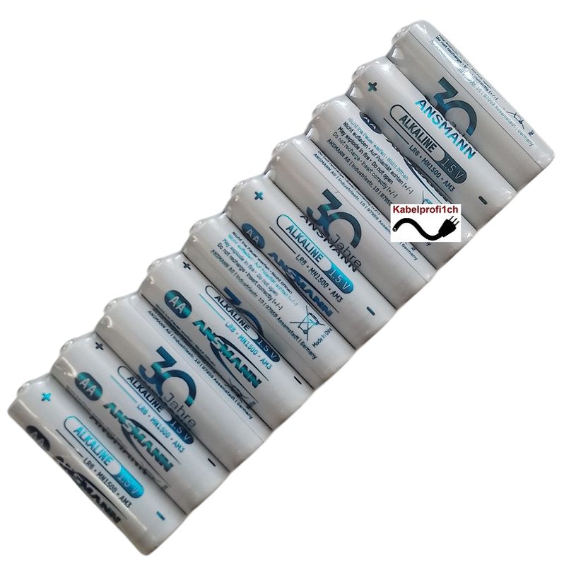 10-er Pack Ansmann AA Alkaline Batterien 1,5Volt 10-er Pack Ansmann AA Alkaline Batterien 1,5Volt