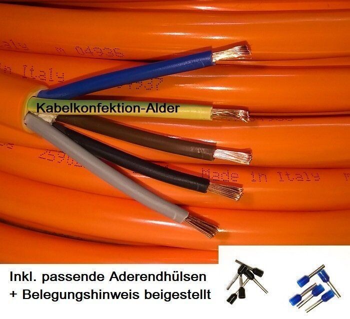 Purkabel 5x50mm2 H07BQ-F Preis pro Meter, Sonderpreise für 50m
