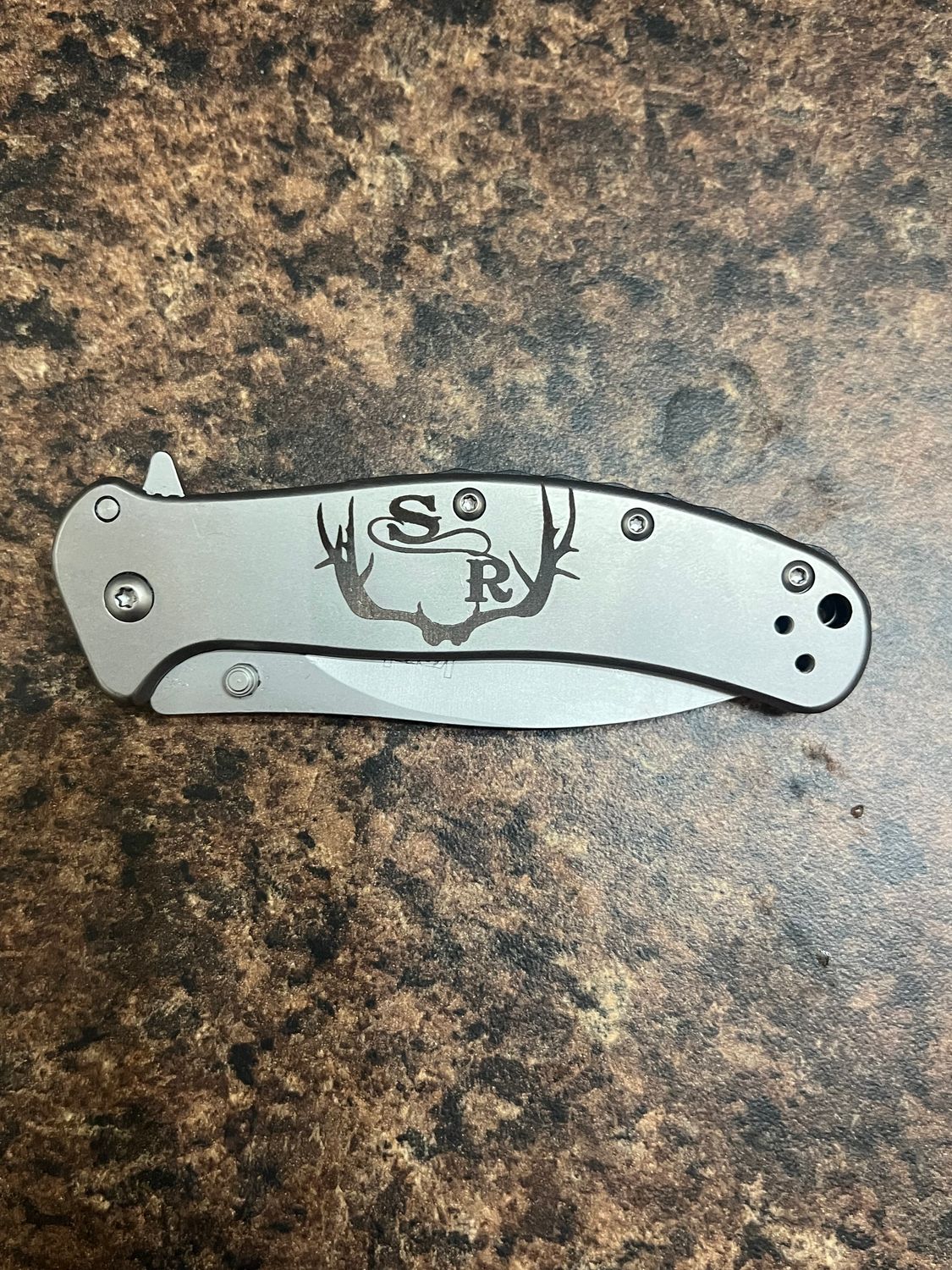 Custom Engraved Kershaw Knife