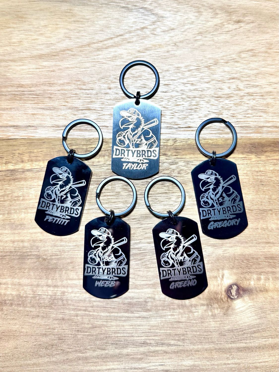 Laser Edge Keychains