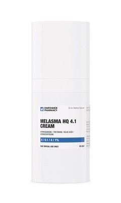 Melasma HQ 4.1 Cream (Hydroquinone / Tretinoin / Azelaic Acid / Hydrocortisone 4/0.1/15/1%) 30 mL Pump with E-Visit EMPOWER PHARMACY