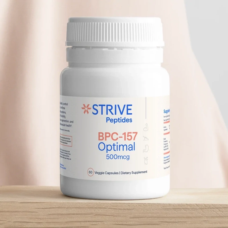 STRIVE Peptides OTC BPC-157 | Optimal 500mcg #60 Capsules