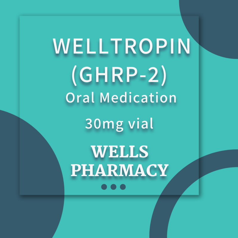 Welltropin (GHRP-2) 2mg/ml 15ml vial ORAL DROPPER with Service Fee  WELLS PHARMACY