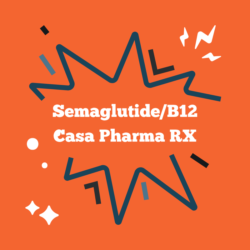 Semaglutide/B12 (cyano) 4-Week Supply with E-Visit CASA PHARMA RX/STRIKER PHARMACY