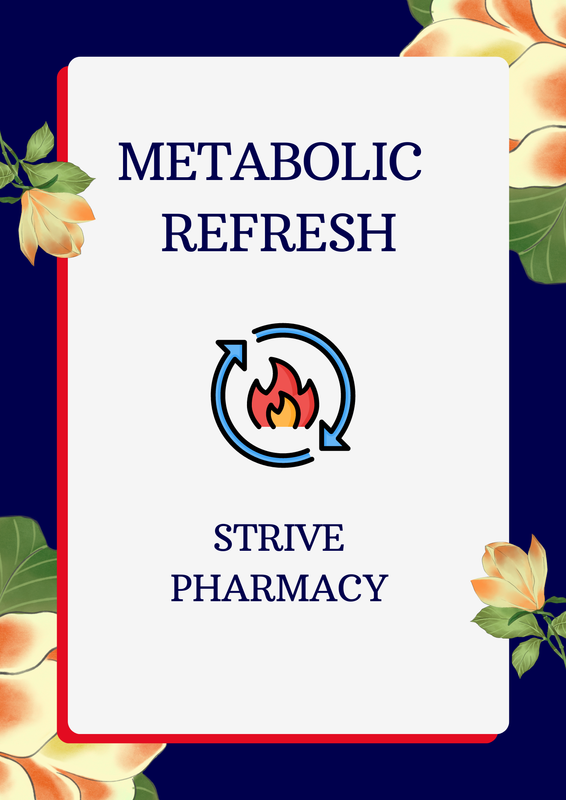 METABOLIC REFRESH (Magnesium Glycinate/Chromium Picolinate/ALA) #180 Capsules with Service Fee  STRIVE PHARMACY