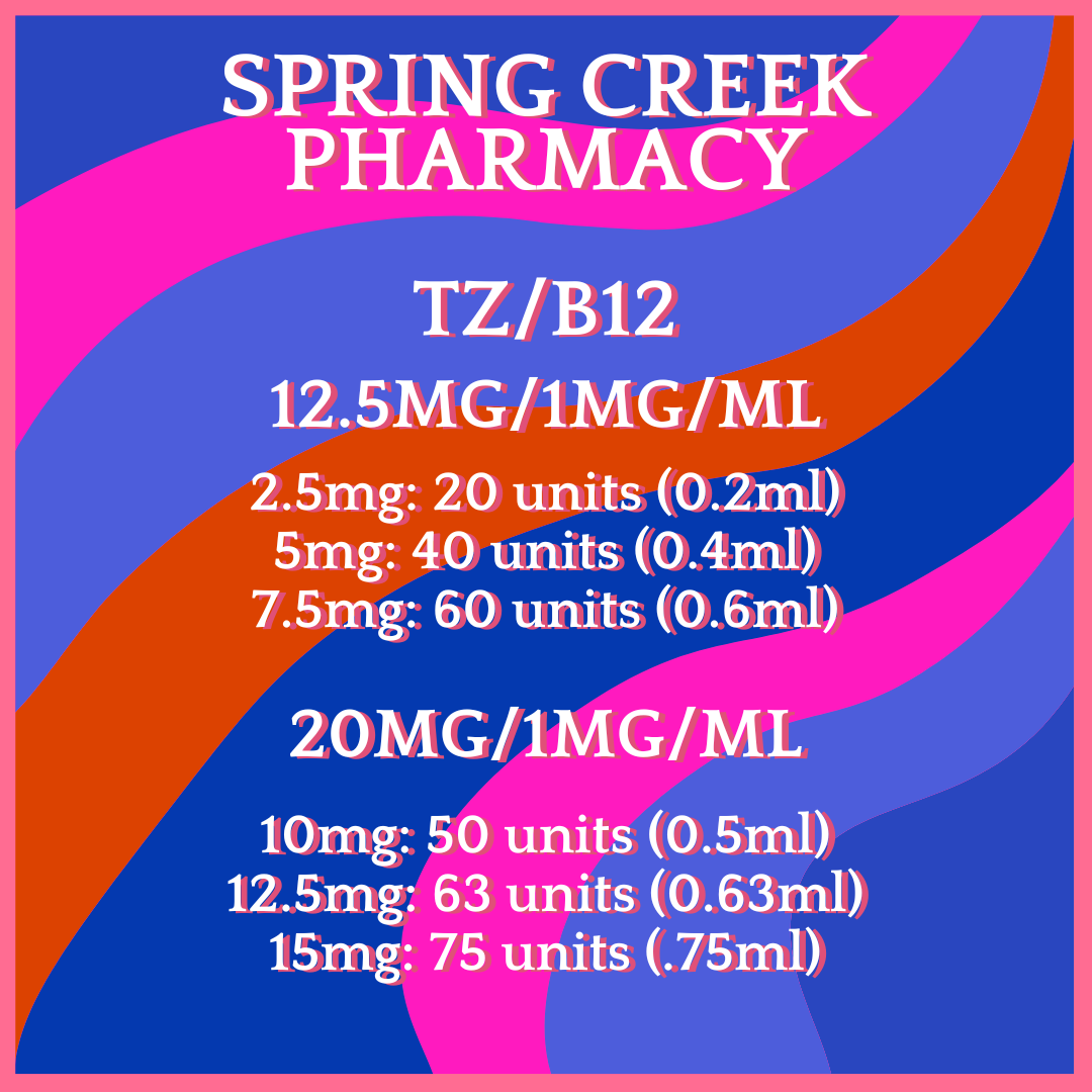 TZ/B12 (cyano) 4-Week Supply with E-Visit SPRING CREEK PHARMACY