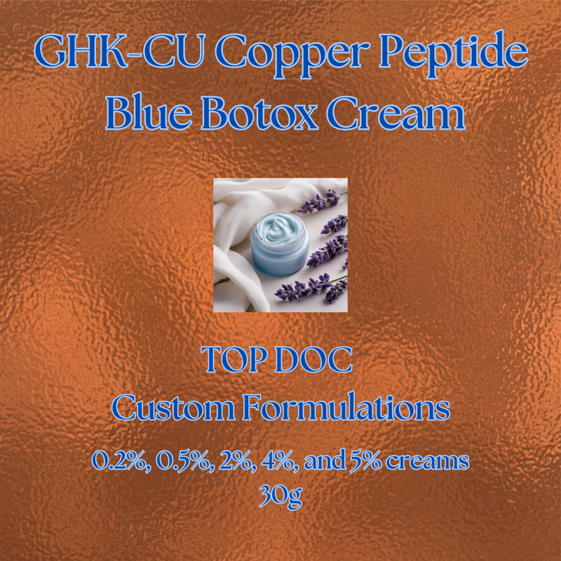 BLUE BOTOX CREAM: GHK-Cu Copper Peptide Cream with Service Fee THE PHARMACY HUB