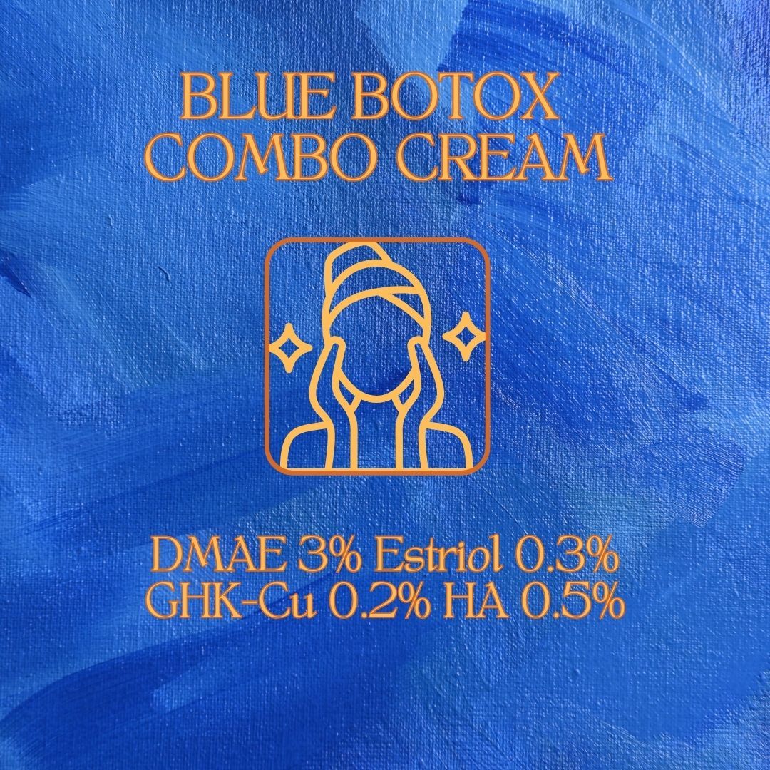 BLUE BOTOX COMBO CREAM (Estriol 0.3%/Niacinamide 3%/GHK-Cu 0.2%/HA 0.5%) with Service Fee THE PHARMACY HUB
