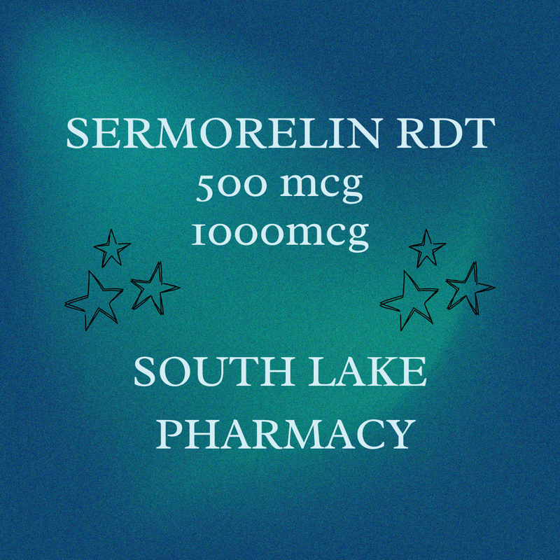 Sermorelin 500mcg/1000mcg RDT with E-visit SOUTH LAKE PHARMACY