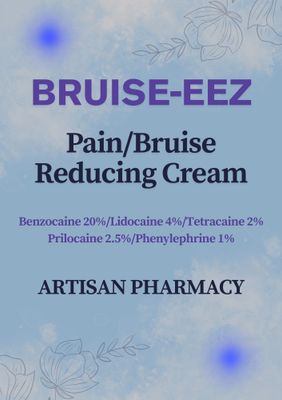 BRUISE-EEZ Pain/Bruise Reducing Cream for SC/IM injections with Service Fees ARTISAN PHARMACY