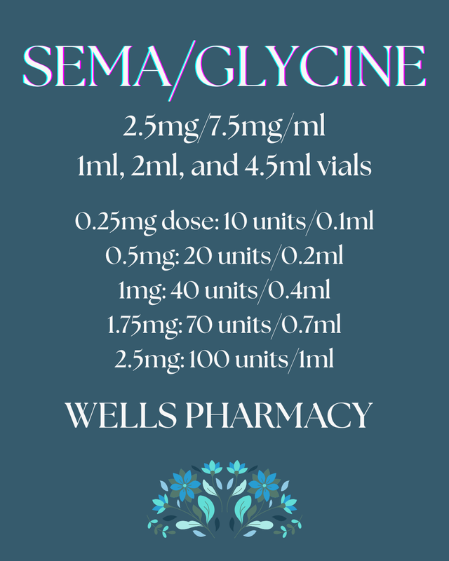 SEMA/GLYCINE 2.5mg/7.5mg/ml Injection with Service Fee  WELLS PHARMACY