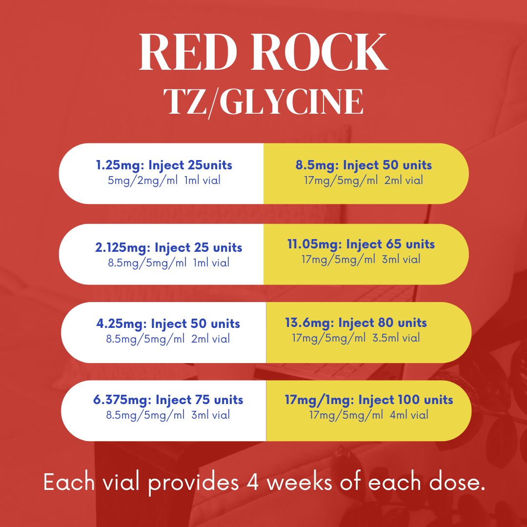 TZ/Glycine 4-Week Supply with Service Fee  RED ROCK PHARMACY