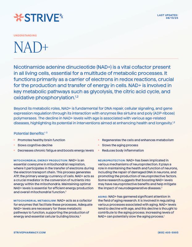 NAD+ 300mg/ml NASAL SPRAY 15ml Bottle with Service Fee  STRIVE PHARMACY