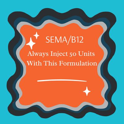 Sema/B12 (cyano) 4-Week Supply Service Fee Sema/B12 (cyano) 4-Week Supply Service Fee
