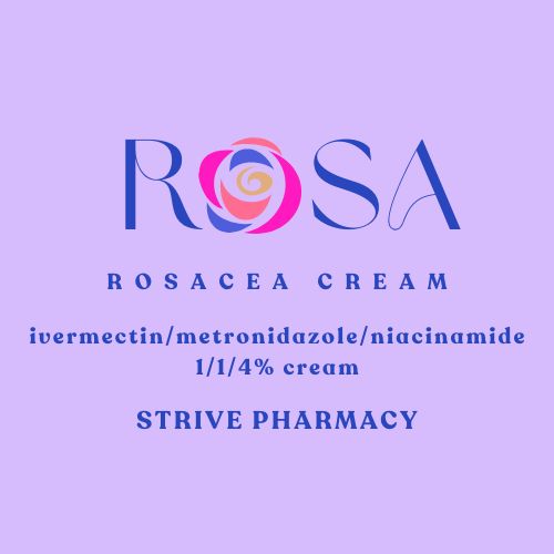 Rosacea Rosa Cream (Ivermectin / Metronidazole / Niacinamide 1/1/4%) Service Fee  STRIVE PHARMACY