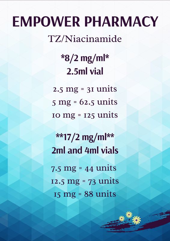 TZ/Niacinamide Injection Service Fee  EMPOWER PHARMACY