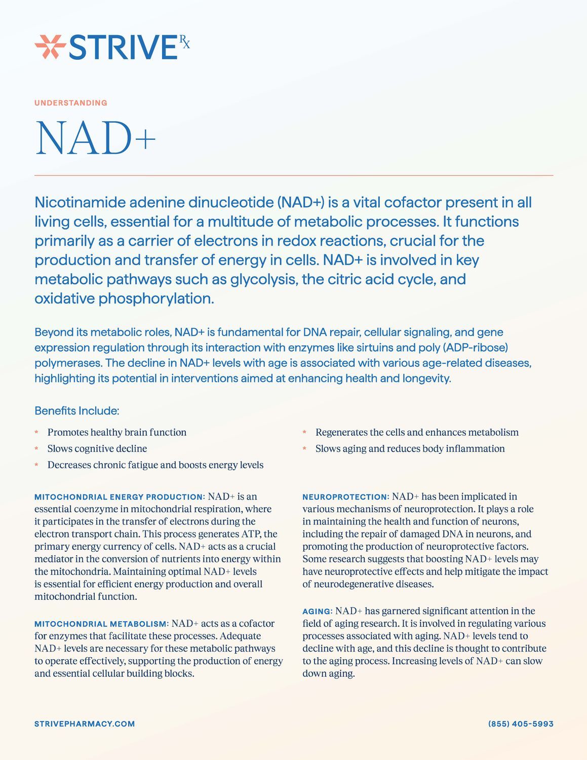 NAD+ 200 mg ORAL FLEX TAB Service Fee  STRIVE PHARMACY NETWORK