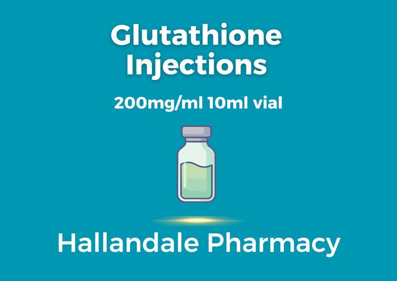 Glutathione 200mg/ml 10ml vial SC/IM Injection Service Fee  HALLANDALE PHARMACY