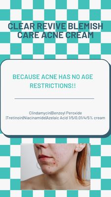 CLEAR REVIVE BLEMISH CARE Acne Cream (Clindamycin/Benzoyl Peroxide/Tretinoin/Niacinamide/Azelaic Acid) Service Fee  STRIVE PHARMACY