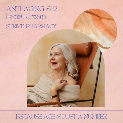 Anti-Aging 2 S Facial CREAM (Estriol/FINASTERIDE/Tretinoin/Alpha Lipoic Acid/Vitamin C w/Hyaluronic Acid) with Service Fee STRIVE PHARMACY