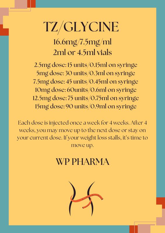 TZ/GLYCINE 16.6mg/ml Injection Service Fee  WP PHARMA LABS