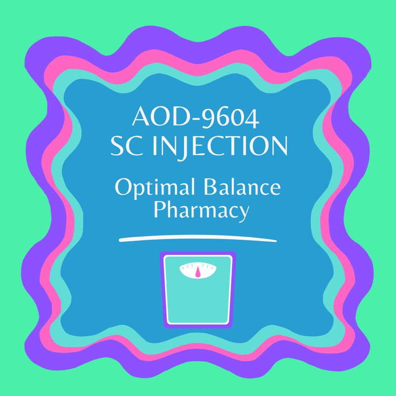 AOD-9604 1.2mg/ml  5ml VIAL (SC INJECTION) Service Fee OPTIMAL BALANCE PHARM apv