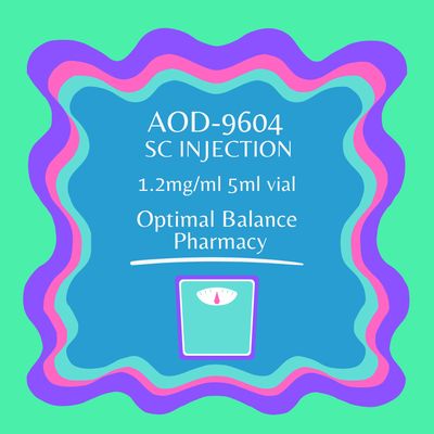 AOD-9604 1.2mg/ml  5ml VIAL (SC INJECTION) Service Fee OPTIMAL BALANCE PHARM apv