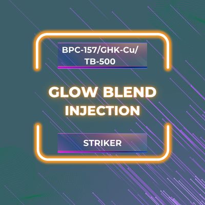 BPC-157/GHK-Cu/TB-500 5mg/27mg/10mg/3ml 3ml vial GLOW BLEND SC Injection Service Fee STRIKER PHARMACY apv