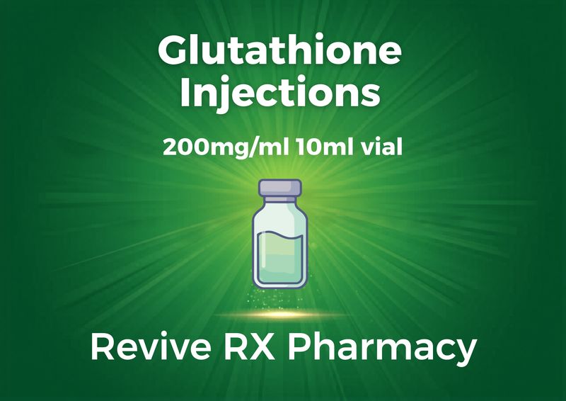Glutathione 200mg/ml 10ml vial SC Injection Service Fee  Revive RX