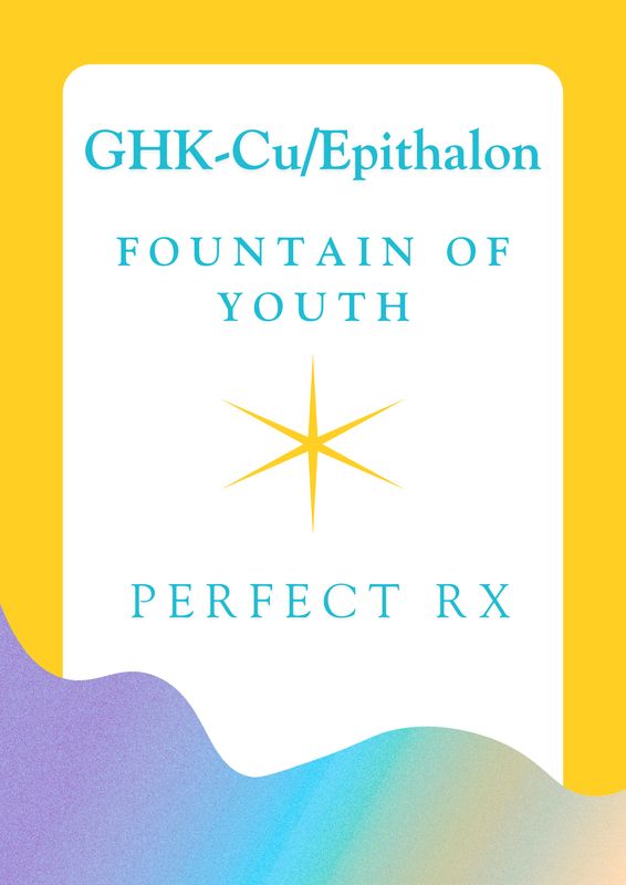 GHK-Cu/Epithalon 10mg/2mg/ml 5ml Vial FOUNTAIN OF YOUTH SC INJECTION Service Fee PERFECT RX apv