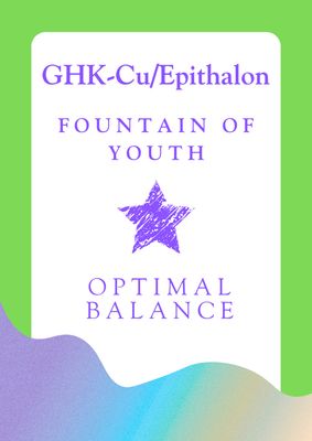GHK-Cu/Epithalon 10mg/2mg/ml 5ml Vial FOUNTAIN OF YOUTH SC INJECTION Service Fee  OPTIMAL BALANCE PHARMACY apv